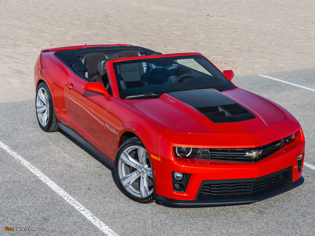 Chevrolet Camaro ZL1 Convertible 2012–13 photos (1024 x 768)