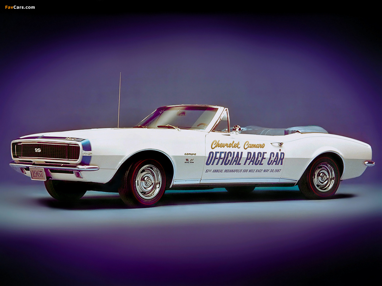 Images of Chevrolet Camaro RS/SS Convertible Indy 500 Pace Car (12467) 1967 (1280 x 960)