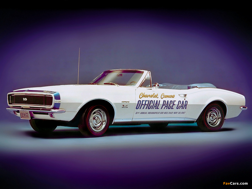 Images of Chevrolet Camaro RS/SS Convertible Indy 500 Pace Car (12467) 1967 (1024 x 768)