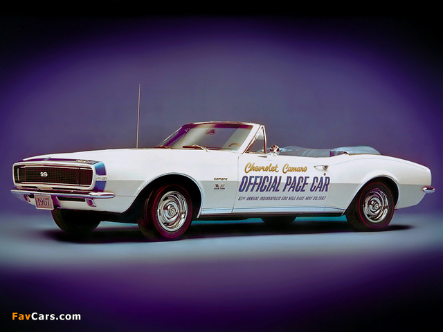 Images of Chevrolet Camaro RS/SS Convertible Indy 500 Pace Car (12467) 1967 (640 x 480)