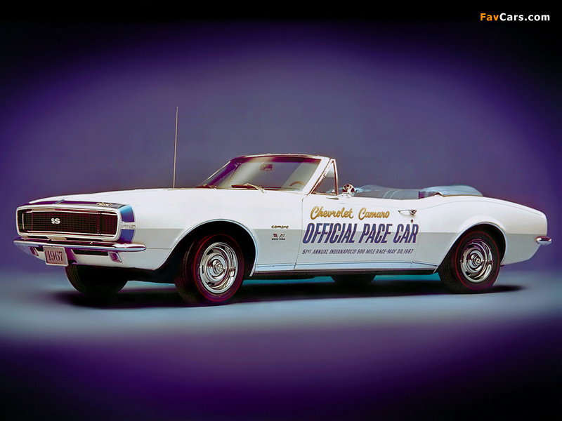 Images of Chevrolet Camaro RS/SS Convertible Indy 500 Pace Car (12467) 1967 (800 x 600)