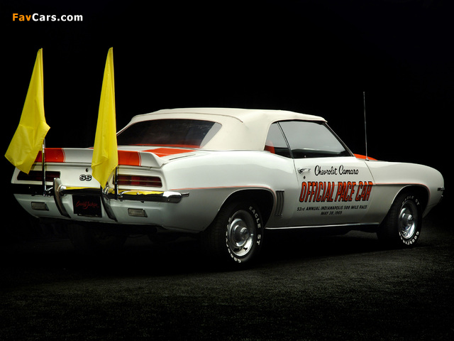 Images of Chevrolet Camaro RS/SS 350 Convertible Indy 500 Pace Car 1969 (640 x 480)