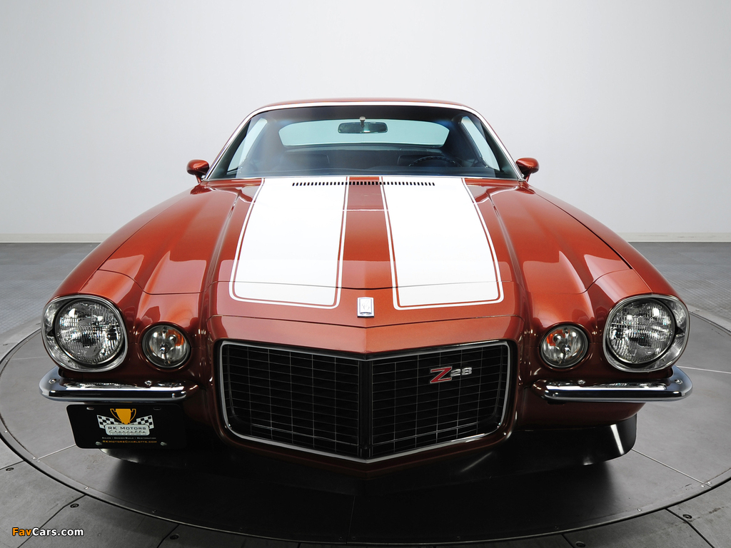 Images of Chevrolet Camaro Z28 RS 1970–72 (1024 x 768)