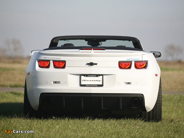 Images of Hennessey Camaro HPE600 Convertible 2011 (640 x 480)