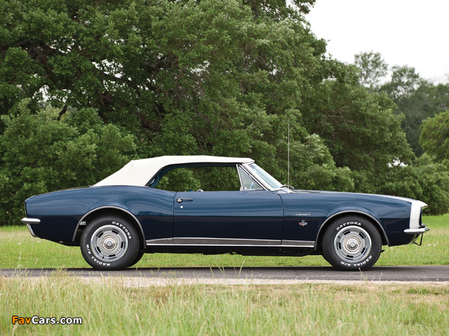 Photos of Chevrolet Camaro L30 327 Convertible (12467) 1967 (640 x 480)