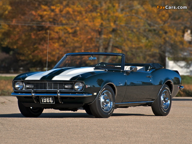 Photos of Chevrolet Camaro Z/28 Convertible 1968 (640 x 480)