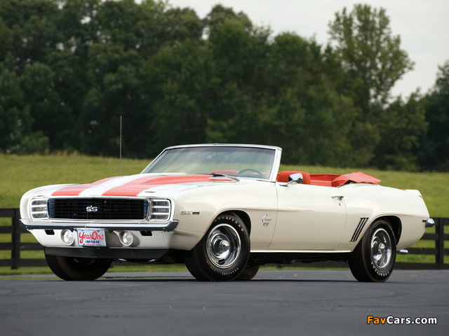 Photos of Chevrolet Camaro RS/SS 396 Convertible 1969 (640 x 480)