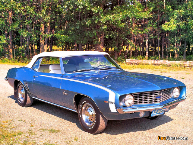 Photos of Chevrolet Camaro 307 Convertible 1969 (640 x 480)