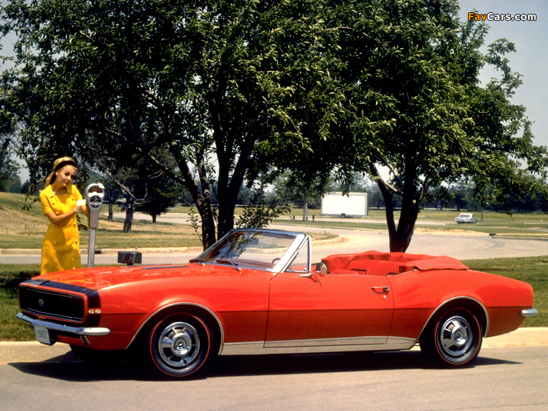 Pictures of Chevrolet Camaro RS/SS 350 Convertible (12467) 1967 (800 x 600)