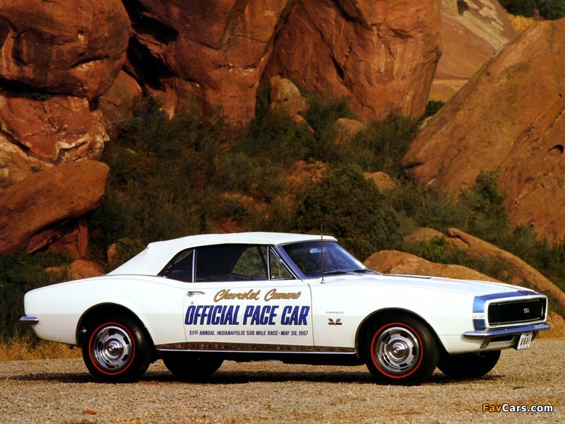 Pictures of Chevrolet Camaro RS/SS Convertible Indy 500 Pace Car (12467) 1967 (800 x 600)