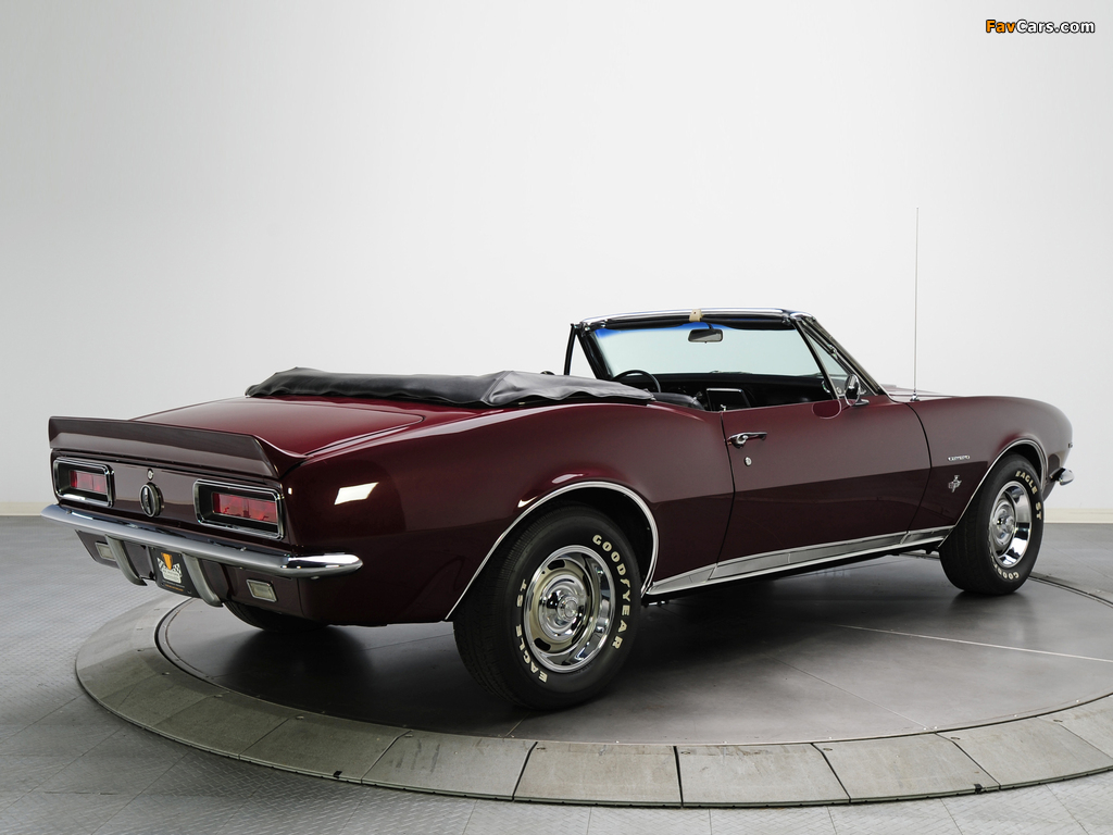 Pictures of Chevrolet Camaro RS 327 Convertible (12467) 1967 (1024 x 768)