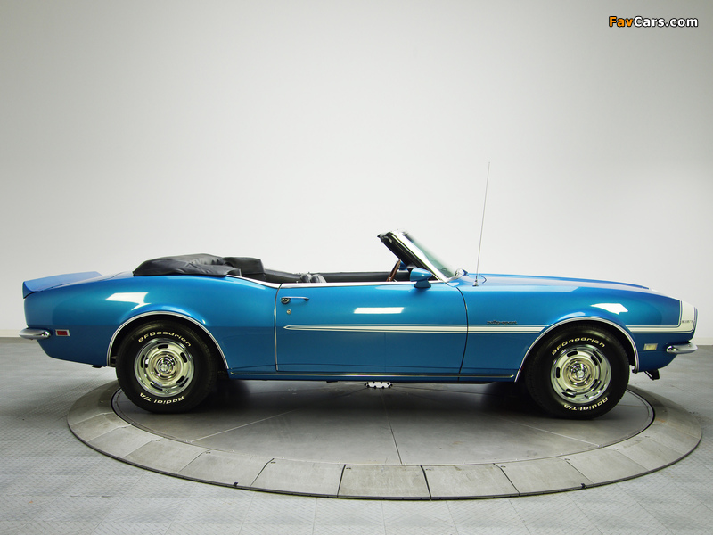 Pictures of Chevrolet Camaro RS 327 Convertible 1968 (800 x 600)