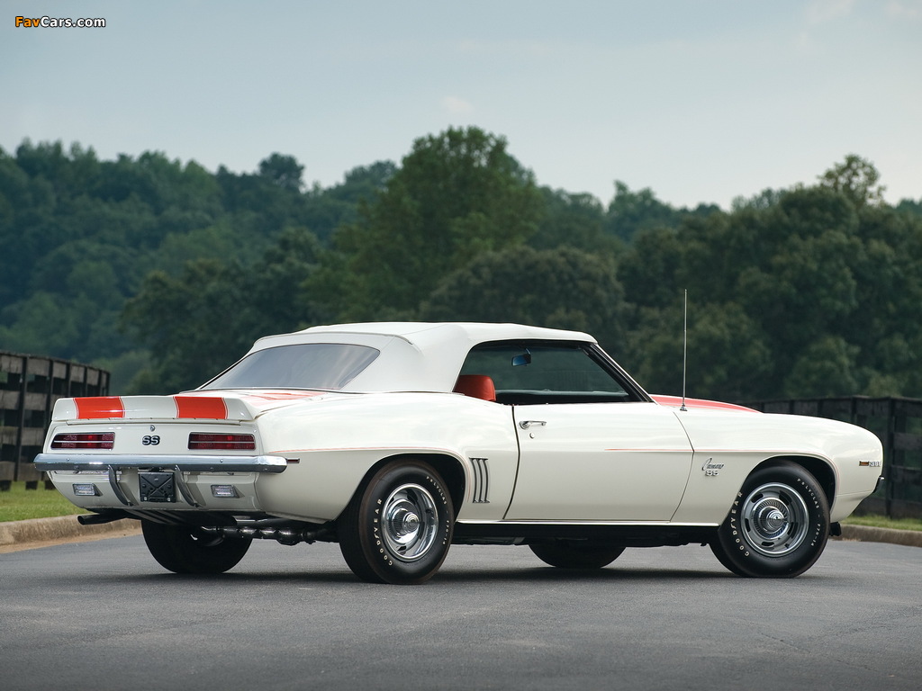 Pictures of Chevrolet Camaro RS/SS 396 Convertible 1969 (1024 x 768)