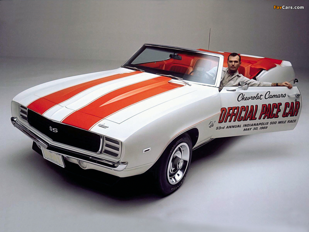 Pictures of Chevrolet Camaro RS/SS Convertible Indy 500 Pace Car 1969 (1024 x 768)