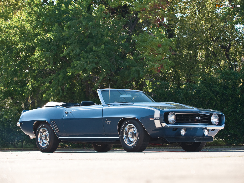 Pictures of Chevrolet Camaro SS 396 Convertible 1969 (1024 x 768)