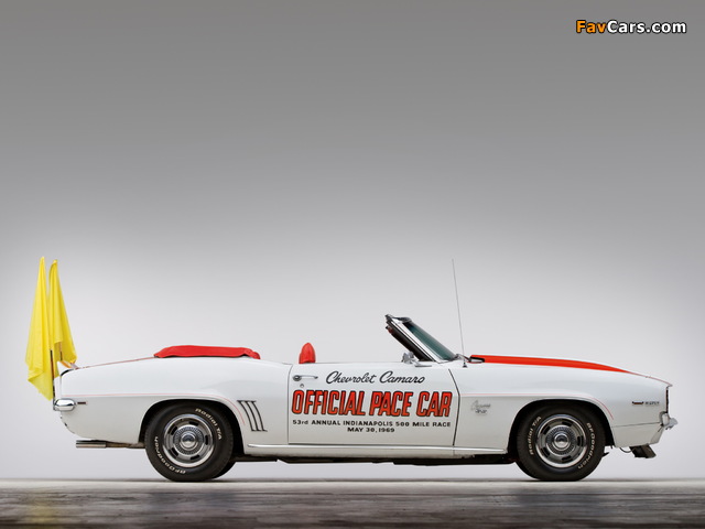 Pictures of Chevrolet Camaro RS/SS 350 Convertible Indy 500 Pace Car 1969 (640 x 480)