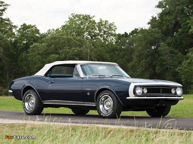 Chevrolet Camaro L30 327 Convertible (12467) 1967 wallpapers (640 x 480)