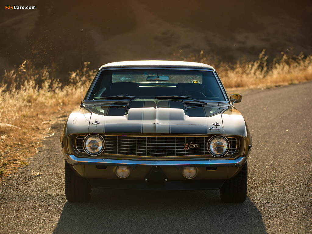 Chevrolet Camaro Z/28 with Vinyl Roof Cover (12437) 1969 wallpapers (1024 x 768)