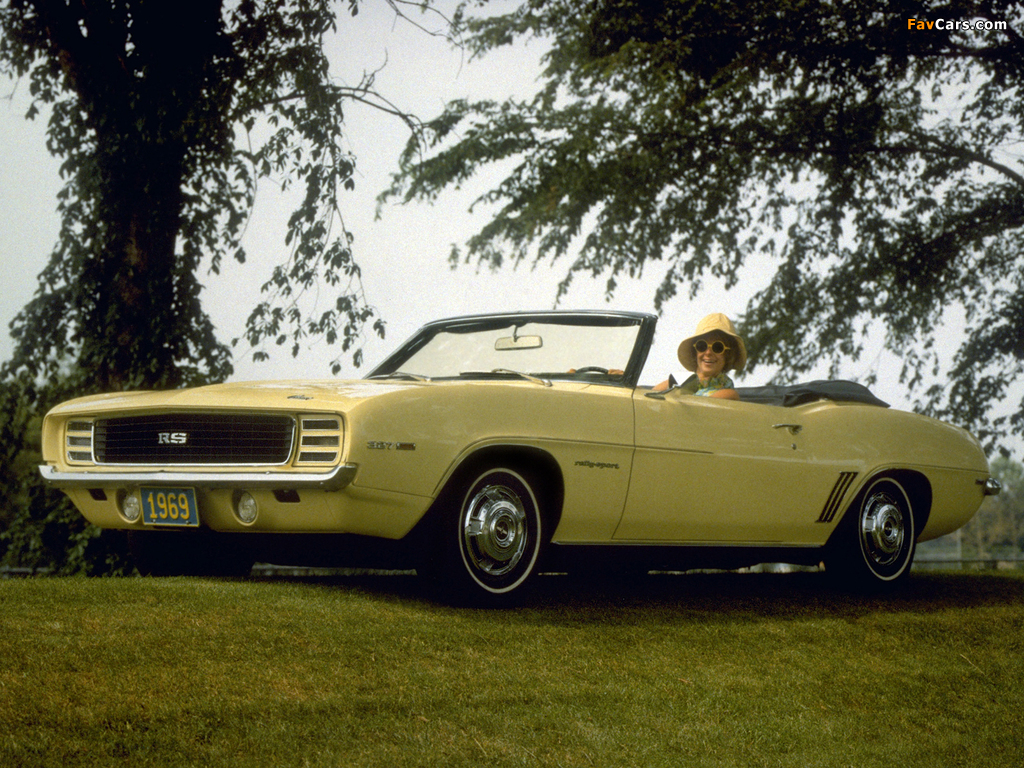 Chevrolet Camaro RS 327 Convertible 1969 wallpapers (1024 x 768)
