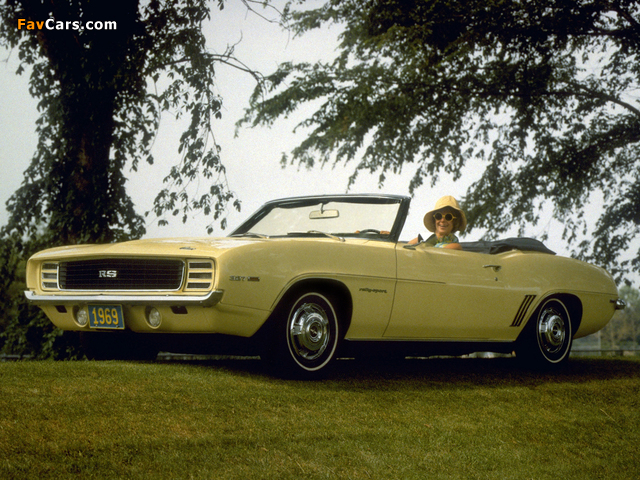 Chevrolet Camaro RS 327 Convertible 1969 wallpapers (640 x 480)
