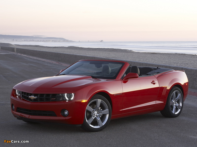 Chevrolet Camaro RS Convertible 2011–13 wallpapers (800 x 600)