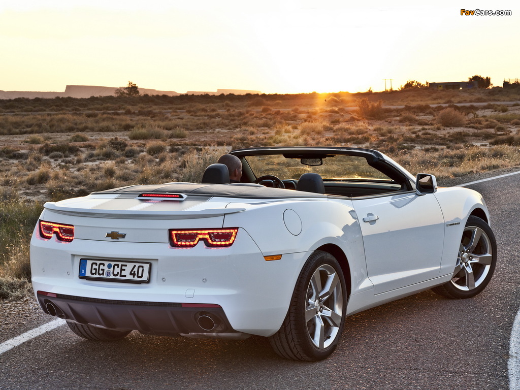 Chevrolet Camaro Convertible EU-spec 2011–13 wallpapers (1024 x 768)