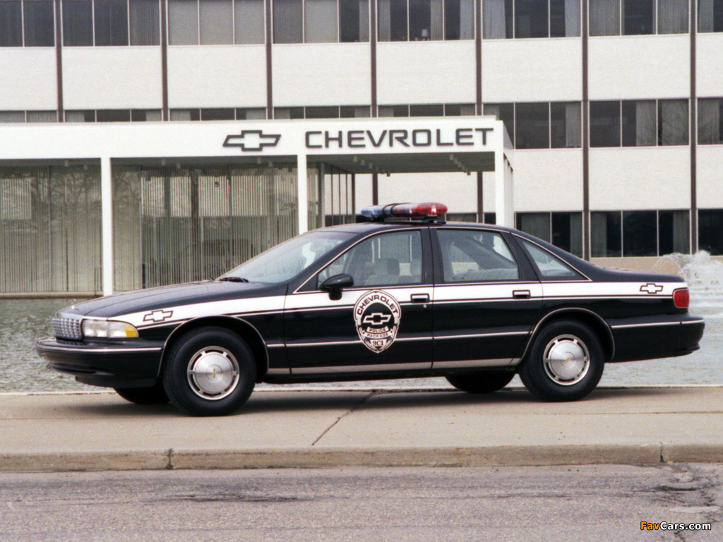 Chevrolet Caprice Classic Police 1993–96 photos (1024 x 768)