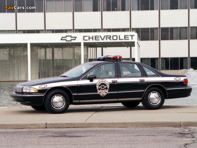 Chevrolet Caprice Classic Police 1993–96 photos (640 x 480)