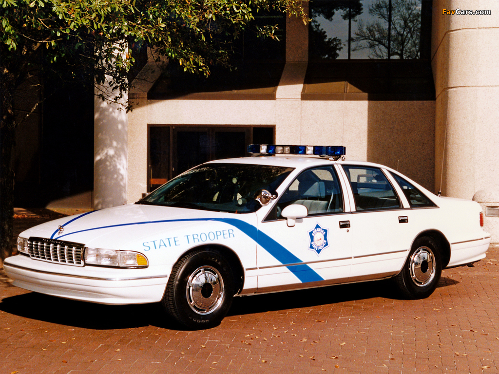 Chevrolet Caprice Classic Police 1993–96 photos (1024 x 768)