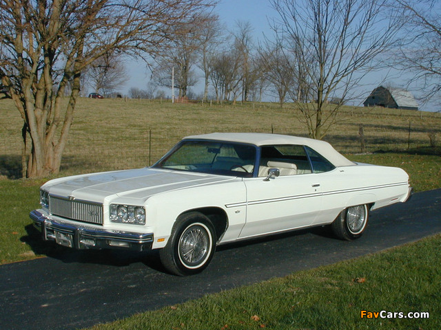 Images of Chevrolet Caprice Convertible 1975 (640 x 480)