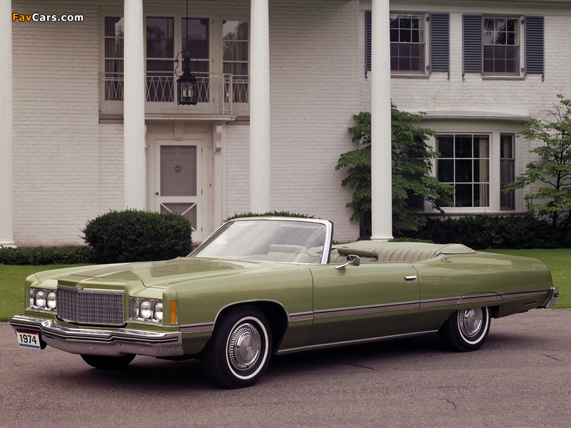 Pictures of Chevrolet Caprice Classic Convertible (N67) 1974 (800 x 600)