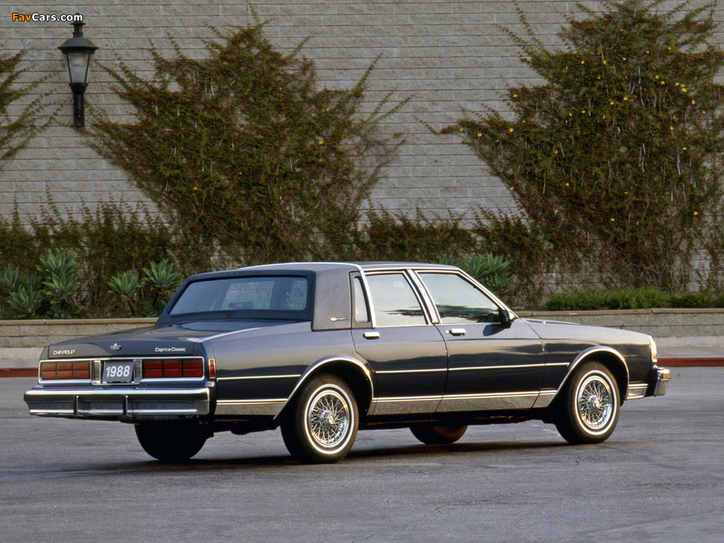 Pictures of Chevrolet Caprice Classic Brougham LS 1987–90 (1024 x 768)