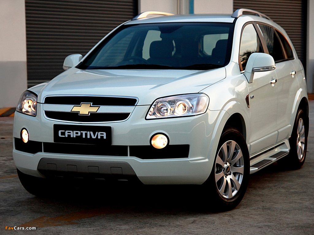 Chevrolet Captiva Centennial White Edition 2008 wallpapers (1024 x 768)