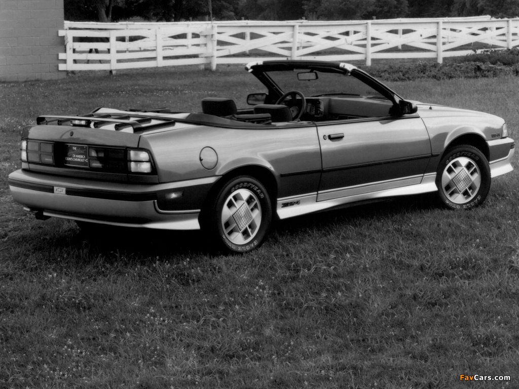 Chevrolet Cavalier Z24 Convertible 1988 images (1024 x 768)