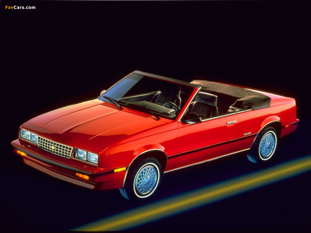 Images of Chevrolet Cavalier Convertible 1984–87 (1024 x 768)