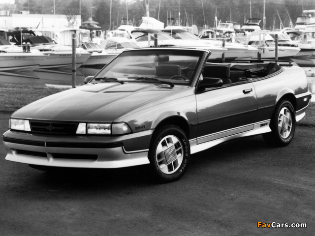 Images of Chevrolet Cavalier Z24 Convertible 1988 (640 x 480)