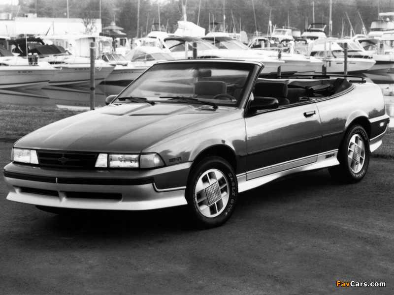 Images of Chevrolet Cavalier Z24 Convertible 1988 (800 x 600)