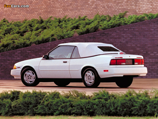 Chevrolet Cavalier RS Convertible 1991–94 wallpapers (640 x 480)