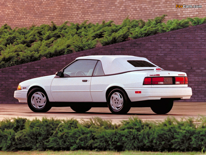 Chevrolet Cavalier RS Convertible 1991–94 wallpapers (800 x 600)