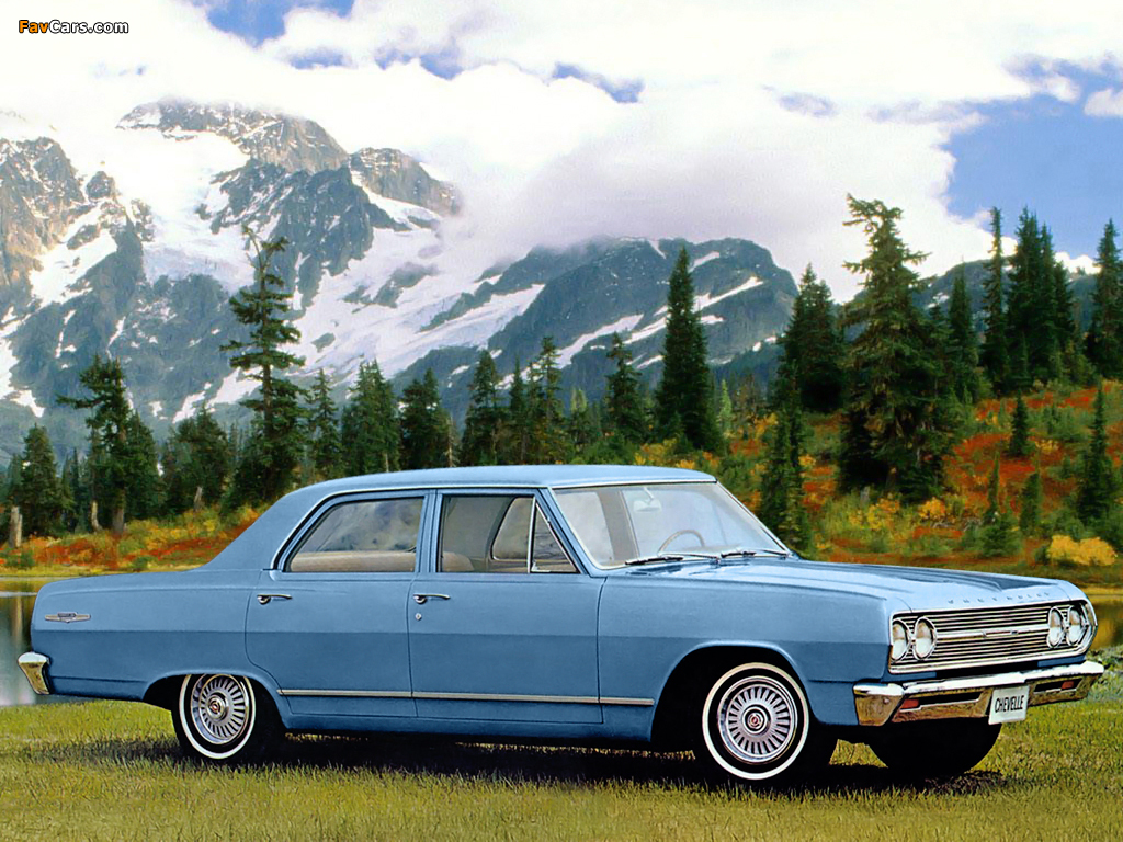 Chevrolet Chevelle 300 Deluxe 4-door Sedan 1965 images (1024 x 768)