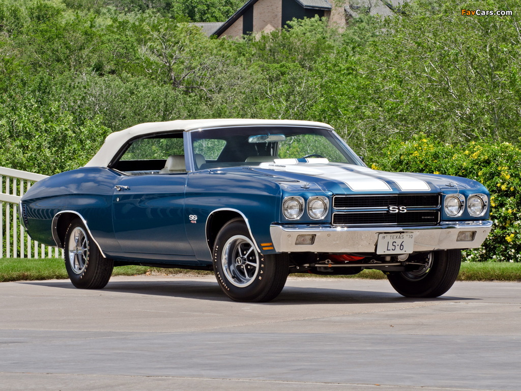 Chevrolet Chevelle SS 454 LS6 Convertible 1970 pictures (1024 x 768)