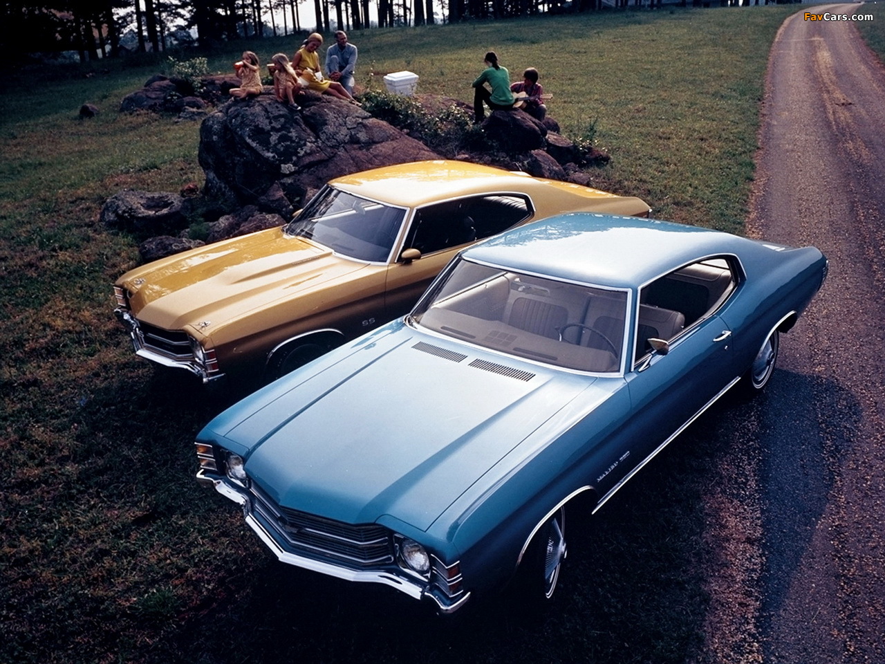 Chevrolet Chevelle Malibu 350 Hardtop Coupe & Chevelle SS 454 Hardtop Coupe 1971 images (1280 x 960)