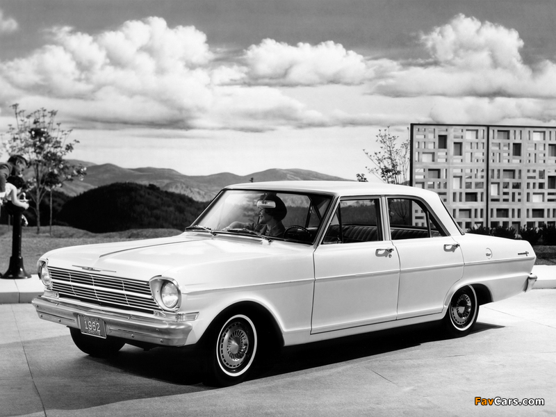 Chevrolet Chevy II 300 4-door Sedan 1962 pictures (800 x 600)