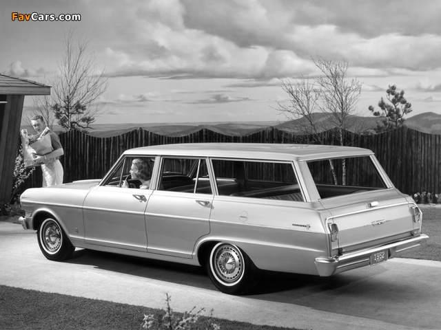 Chevrolet Chevy II 300 Station Wagon 1962 pictures (640 x 480)