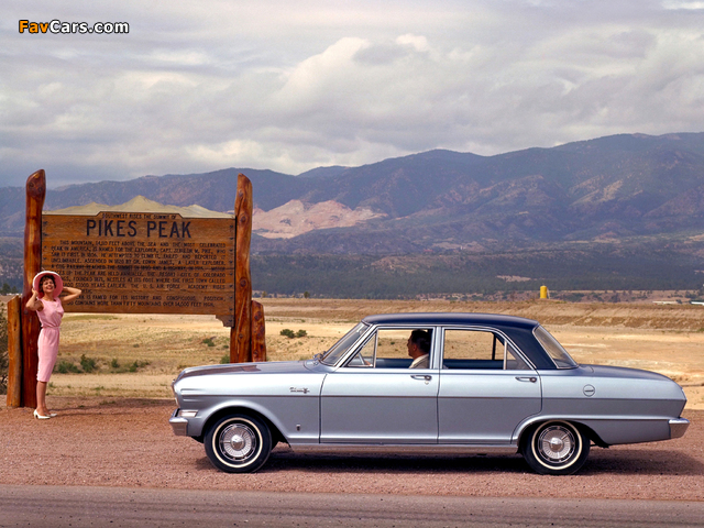 Chevrolet Chevy II Nova 400 4-door Sedan (449) 1962 pictures (640 x 480)