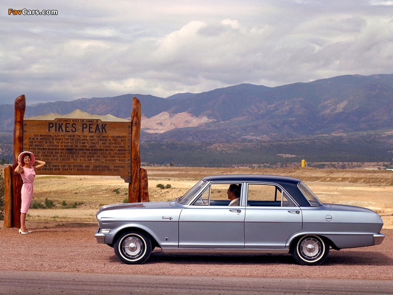 Chevrolet Chevy II Nova 400 4-door Sedan (449) 1962 pictures (800 x 600)