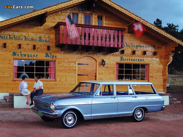 Chevrolet Chevy II Nova 400 Station Wagon (04-35) 1964 images (640 x 480)