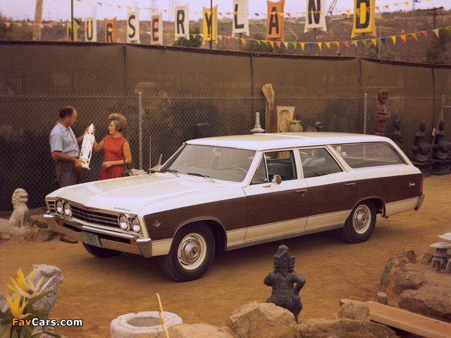 Chevrolet Chevelle Concours Wagon 1967 wallpapers (640 x 480)