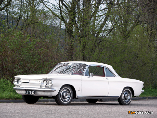 Chevrolet Corvair Monza 900 Club Coupe (09-27) 1963 pictures (640 x 480)