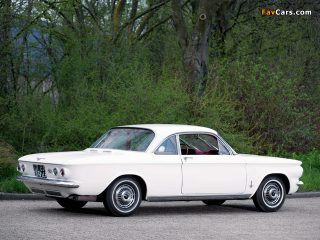 Chevrolet Corvair Monza 900 Club Coupe (09-27) 1963 pictures (640 x 480)